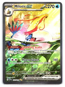 Pokemon TCG Milotic EX Special Illustration Rare Card 237/191 Surging Sparks - Image 1
