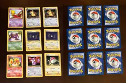 106 Vintage Pokemon Cards TCG Rocket + Trainer/Energy (Original 150 WOTC) - Image 3