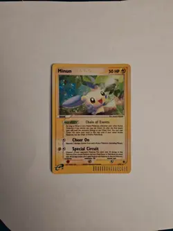 Pokemon Minun Reverse Holo card 7/97 Lightly Played condition see pics (2003) - Image 2