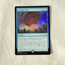MTG Cyclonic Rift Modern Masters 2017 Foil Rare Card - Magic The Gathering - Image 1