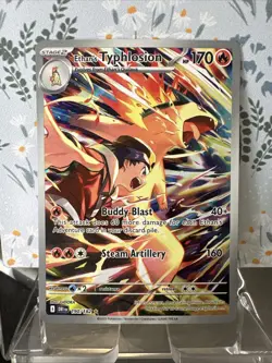 Pokemon TCG Destined Rivals Ethan's Typhlosion Illustration Rare Card 190/182 - Image 1