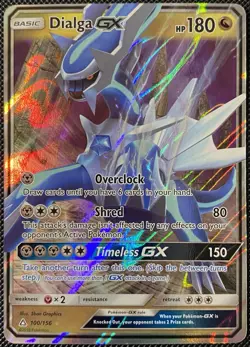 Dialga GX 100/156 Sm-Ultra Prism Holo - Pokemon Card - Image 1