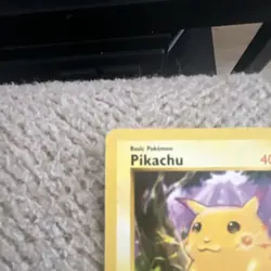 Rare Shadowless Red Cheek Pikachu Base Set 58/102 1999 Wizards of the Coast Card - Image 3