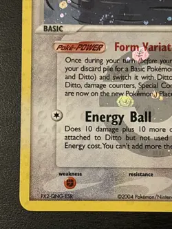 Ditto Reverse Holo Rare 4/112 FireRed & LeafGreen Reverse Holo Pokemon Card Nm - Image 5