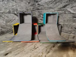 FLIP TOP MAGNETIC DECK BOX 100+ SLEEVED CARDS GENTLY USED LOT OF 6 MULTICOLOR - Image 2