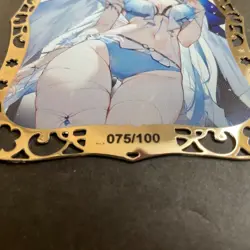 Goddess Story Gold METAL Card - Serial Number #075/100 Anime Girl **READ** - Image 4