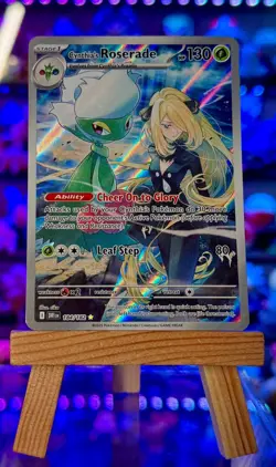 Cynthia's Roserade 184/182 Illustration Rare Destined Rivals Pokemon Card NM - Image 1