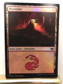 Mountain 401 Foil MTG Magic the Gathering NM Near Mint Innistrad Crimson Vow - Image 1
