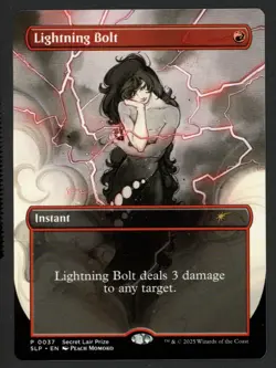***Lightning Bolt Borderless Secret Lair Prize*** MTG Promo Kid Icarus - Image 1