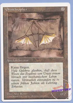 Ornithopter German Mtg MISPRINT Wrong name - Image 1