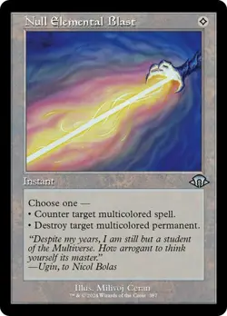 Null Elemental Blast RETRO - 387 - Uncommon - Modern Horizons 3 MH3 MTG - Image 1