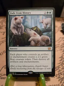 MTG Fade from History The Brothers' War Regular Rare NM - Image 1