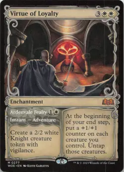 Virtue of Loyalty (Showcase) M Wilds of Eldraine 277 NM MTG - Image 1