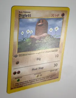 1999 WOTC POKEMON BASE SET SHADOWLESS 1ST EDITION DIGLETT 47/102 COMMON NM B - Image 5