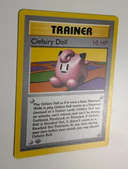 1999 WOTC POKEMON BASE SET SHADOWLESS 1ST EDITION CLEFAIRY DOLL 70/102 RARE NM B - Image 5