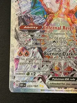 Charizard ex 223/197 Obsidian Flames Special Illustration Rare Holo Pokemon Nm - Image 5