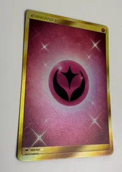 2017 POKEMON S&M BURNING SHADOWS FAIRY ENERGY 169/147 GOLD SECRET RARE HOLO LP B - Image 4