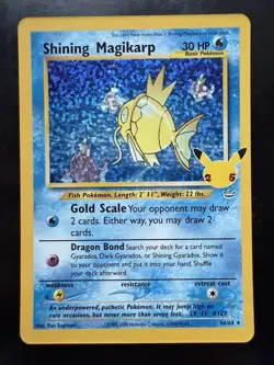 Pokemon Shining Magikarp 66/64 Holo Celebrations Classic Collection (NM) - Image 1