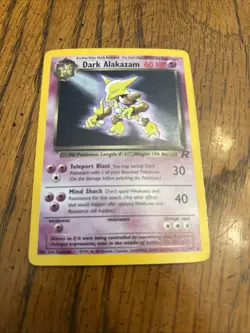 Dark Alakazam Holo 1/82 Pokemon Team Rocket LP - Image 1