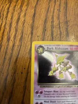 Dark Alakazam Holo 1/82 Pokemon Team Rocket LP - Image 2