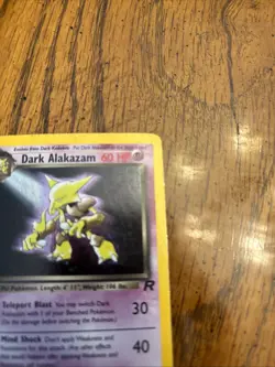 Dark Alakazam Holo 1/82 Pokemon Team Rocket LP - Image 3