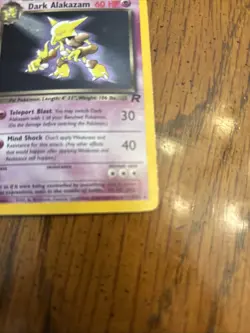 Dark Alakazam Holo 1/82 Pokemon Team Rocket LP - Image 4