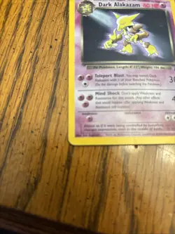 Dark Alakazam Holo 1/82 Pokemon Team Rocket LP - Image 5