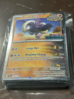 LOT OF (100) Great Tusk 096/162 Temporal Force Stamp Cosmos Holo Premium Collect - Image 1