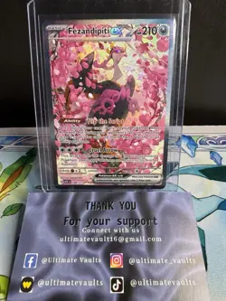Pokemon TCG: Ascended heroes Fezandipiti Ex 288/217 Special Illustration Rare NM - Image 1