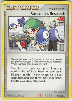 Pokemon Roseanne's Research 125/132 Secret Wonders Uncommon NM - Image 1