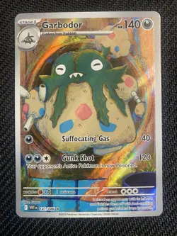 Garbodor 141/086 Illustration Rare Holo Sv: White Flare Pokemon TCG 2025 - Image 1