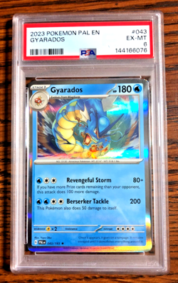 Gyarados Holo Rare #043 - PSA EX-MT 6 - 2023 SV Paldea Evolved - Pokemon TCG - Image 1