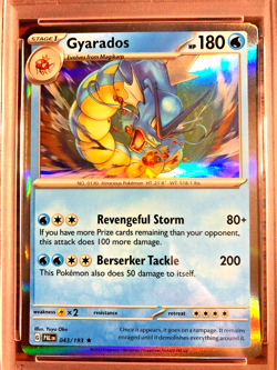 Gyarados Holo Rare #043 - PSA EX-MT 6 - 2023 SV Paldea Evolved - Pokemon TCG - Image 2