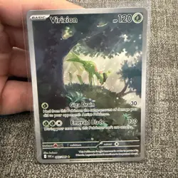 Virizion 095/086 Sv: White Flare Illustration Rare Holo Pokemon NM Pack Fresh! - Image 1