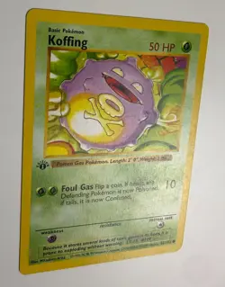 1999 WOTC POKEMON BASE SET SHADOWLESS 1ST EDITION KOFFING 51/102 COMMON LP B - Image 5
