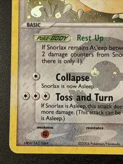 Snorlax Reverse Holo Rare FireRed & LeafGreen Reverse Holo 15/112 Pokemon Nm - Image 5