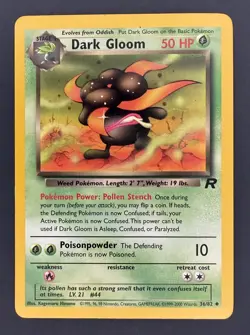 Dark Gloom - 36/82 - Team Rocket Pokemon 2000 - Image 1