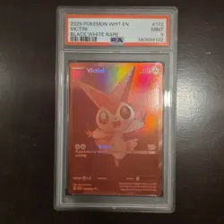 Pokemon TCG Victini EX Full Art White Flare black bolt graded PSA 9 - Image 1