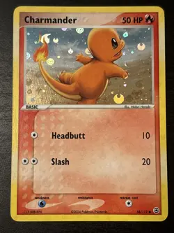 Charmander Reverse Holo 58/112 FireRed & LeafGreen Reverse Holo 2004 Pokemon Nm - Image 1