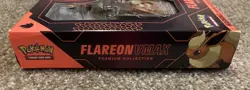 Pokemon Eevee Vmax Premium Collection Box Flareon Version, New Factory Sealed! - Image 3