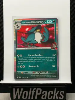 2026 Pokemon Ascended Heroes - Team Rocket’s Honchkrow 127/217 Rare Holo - Image 1