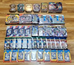 Pokemon TCG Sealed Collection Lot Tins Lunch Tins Battle Decks + More Items New! - Image 1