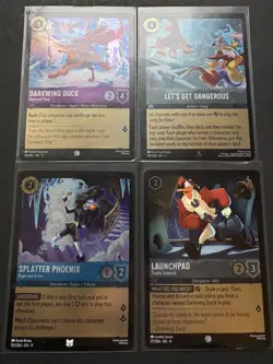 Disney Lorcana - Darkwing Duck - FOIL Lot of 4 - C U / Rare - Winterspell NM - Image 2