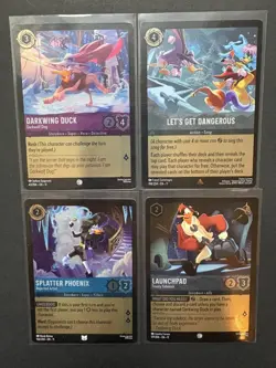 Disney Lorcana - Darkwing Duck - FOIL Lot of 4 - C U / Rare - Winterspell NM - Image 3