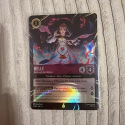 Disney Lorcana - Belle Accomplished Mystic - Promo Foil Disneyland DCA Exclusive - Image 1