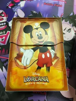 Lot 2 Disney Lorcana The First Chapter Deck Storage Box Mickey Mouse And Elsa - Image 3