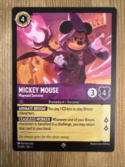 Mickey Mouse 51/204 Disney Lorcana The First Chapter Regular Super Rare Card NM - Image 1