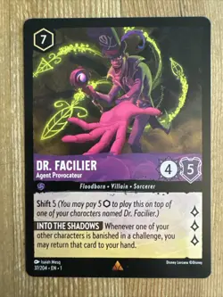 Disney Lorcana First Chapter - Dr. Facilier Agent Provocateur - 37/204 NM - Image 1