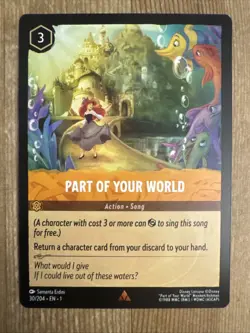 Disney Lorcana Part Of Your World 30/204 Non Foil Rare The First Chapter NM - Image 1
