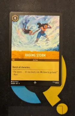 Raging Storm 28/204 Super Rare Disney Lorcana Winterspell - Image 1
